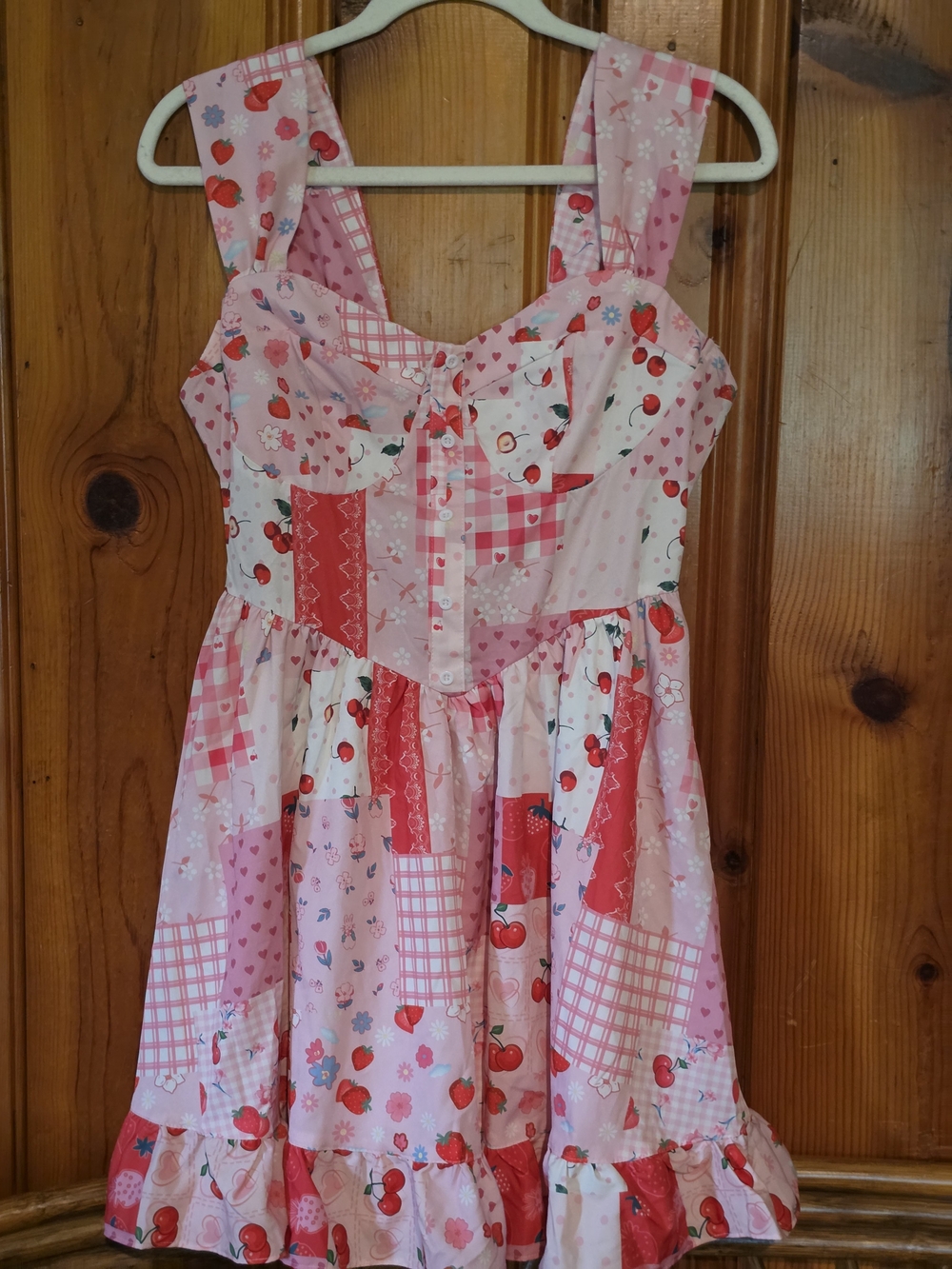 Pink Cherry Patchwork Sundress - Picture 16 of 16
